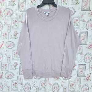 Athleta Women's Sundown Crewneck Sweatshirt Light Purple Pullover Size Medium